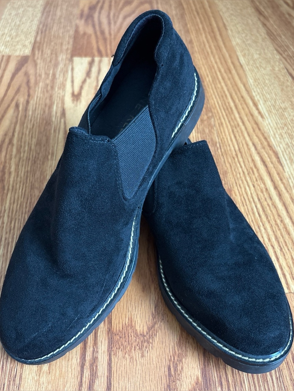 Anne Klein Women's Iflex Solid Black Suede Slip-on Round Toe Comfort Loafer 8.5M - Picture 2 of 14